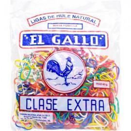 Ligas de Color c/80 Gr No.10 El Gallo