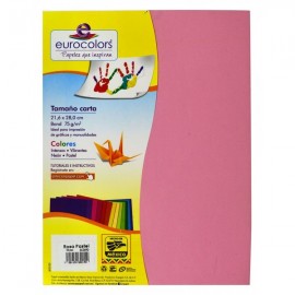 Papel Carta Rosa Pastel 75 gr c/100