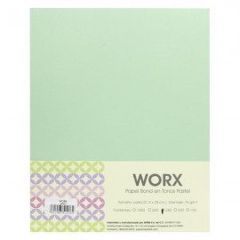 Papel Carta Verde Pastel c/250