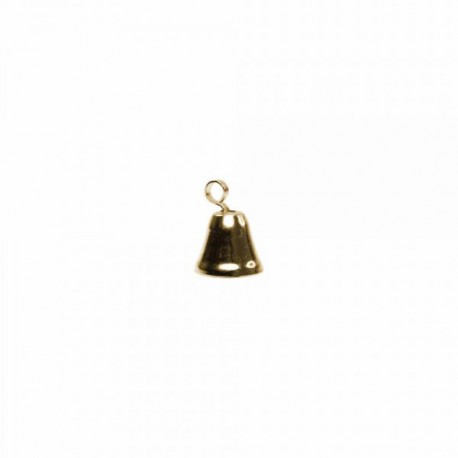 Campana Metálica Dorada 9.6 mm