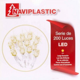 Serie de 200 Luces Led Cálida