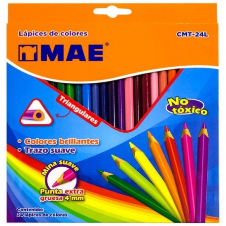 Colores MAE Triangular c/24