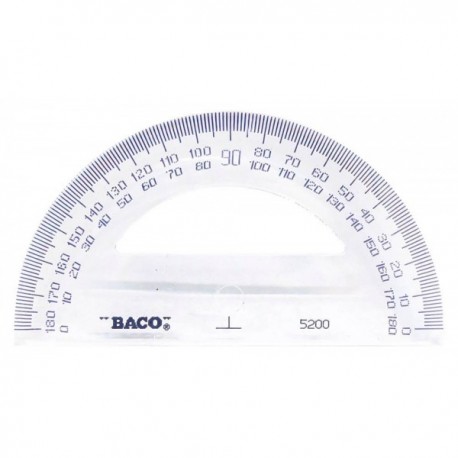 Transportador 180° 10 cm Baco