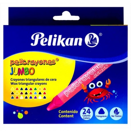 Crayones Pelikan Jumbo Triangular c/24