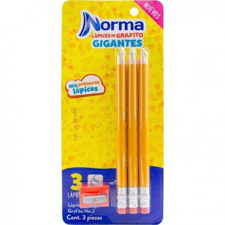 Lápiz Entrenador Triangular No. 2 HB Norma