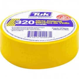 Cinta de Aislar 320 19 mm x  9 m Amarilla Tuk