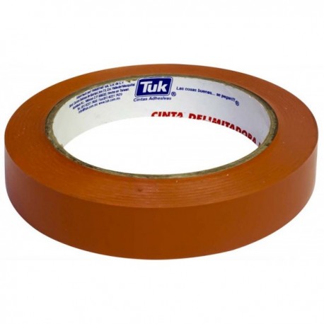 Cinta Delimitadora 18 mm x 33 m Naranja Tuk